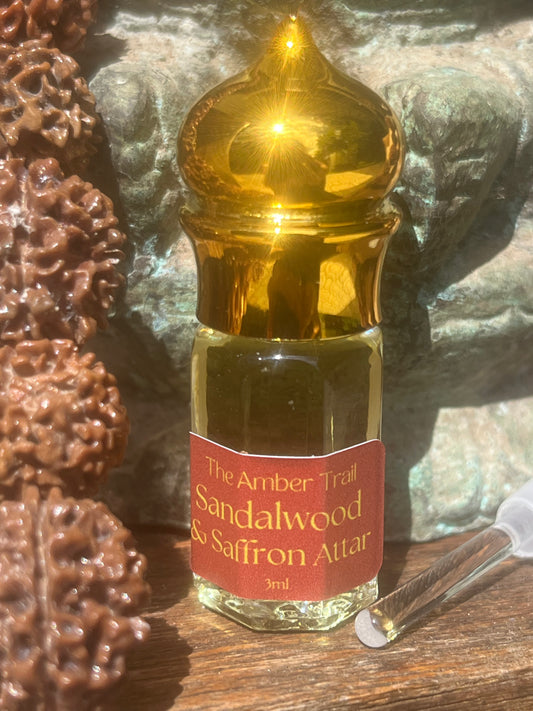 Sandalwood and Saffron Attar - 3ml