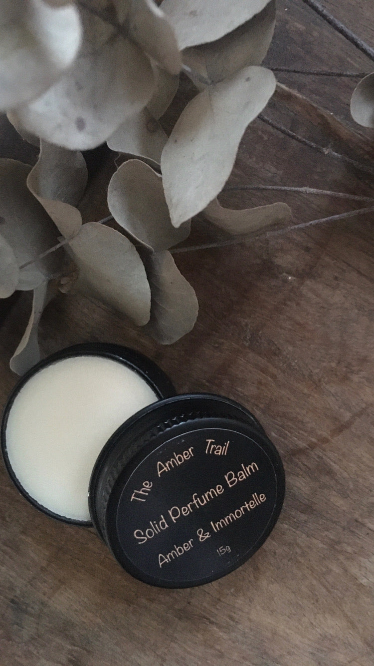 French Perfume Balms - Amber & Immortelle - The Amber Trail