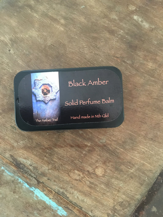 Black Amber - Solid Perfume Balm - The Amber Trail